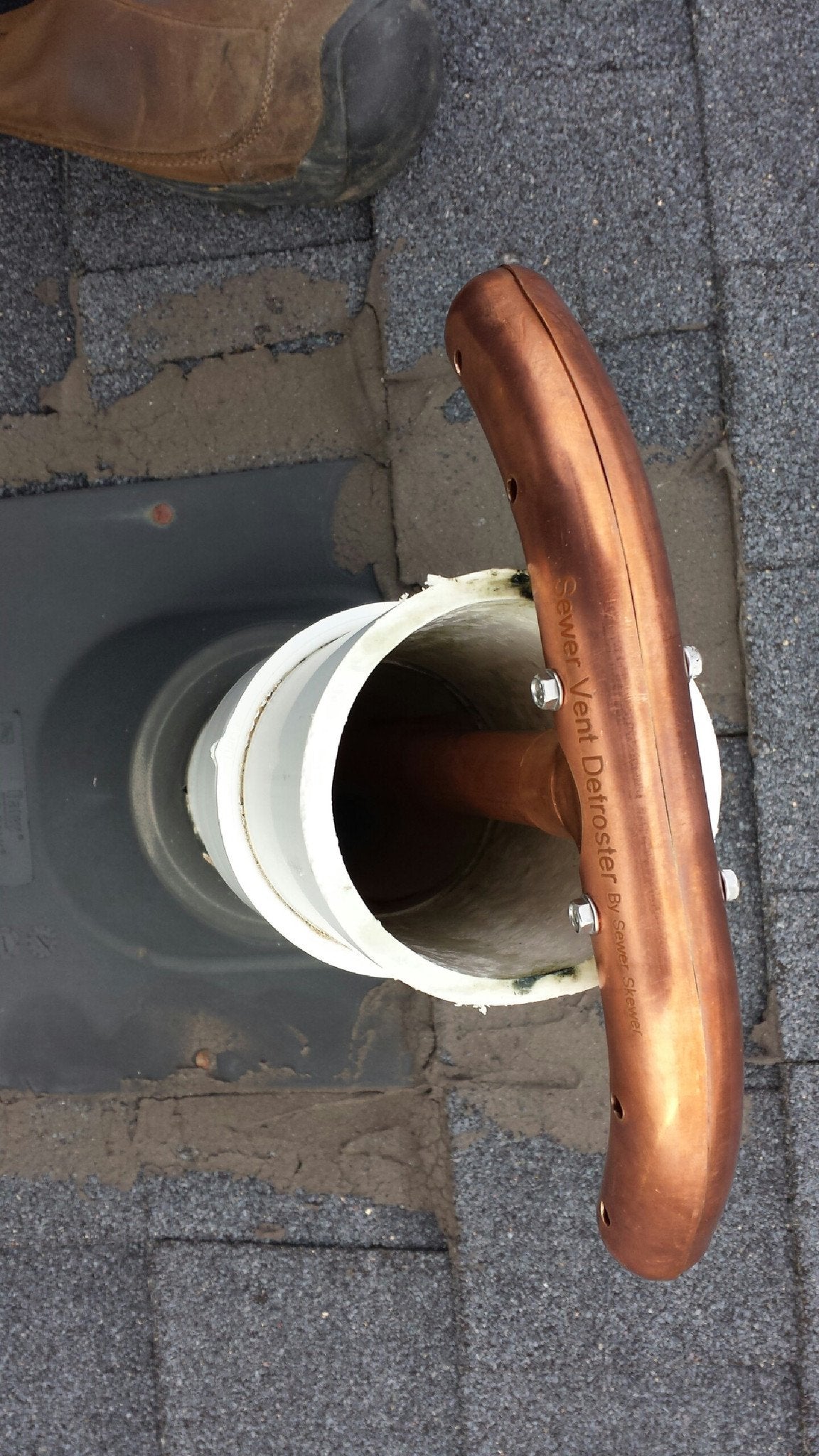 Sewer Skewer The solution to your frozen sewer vent problems! Sewer